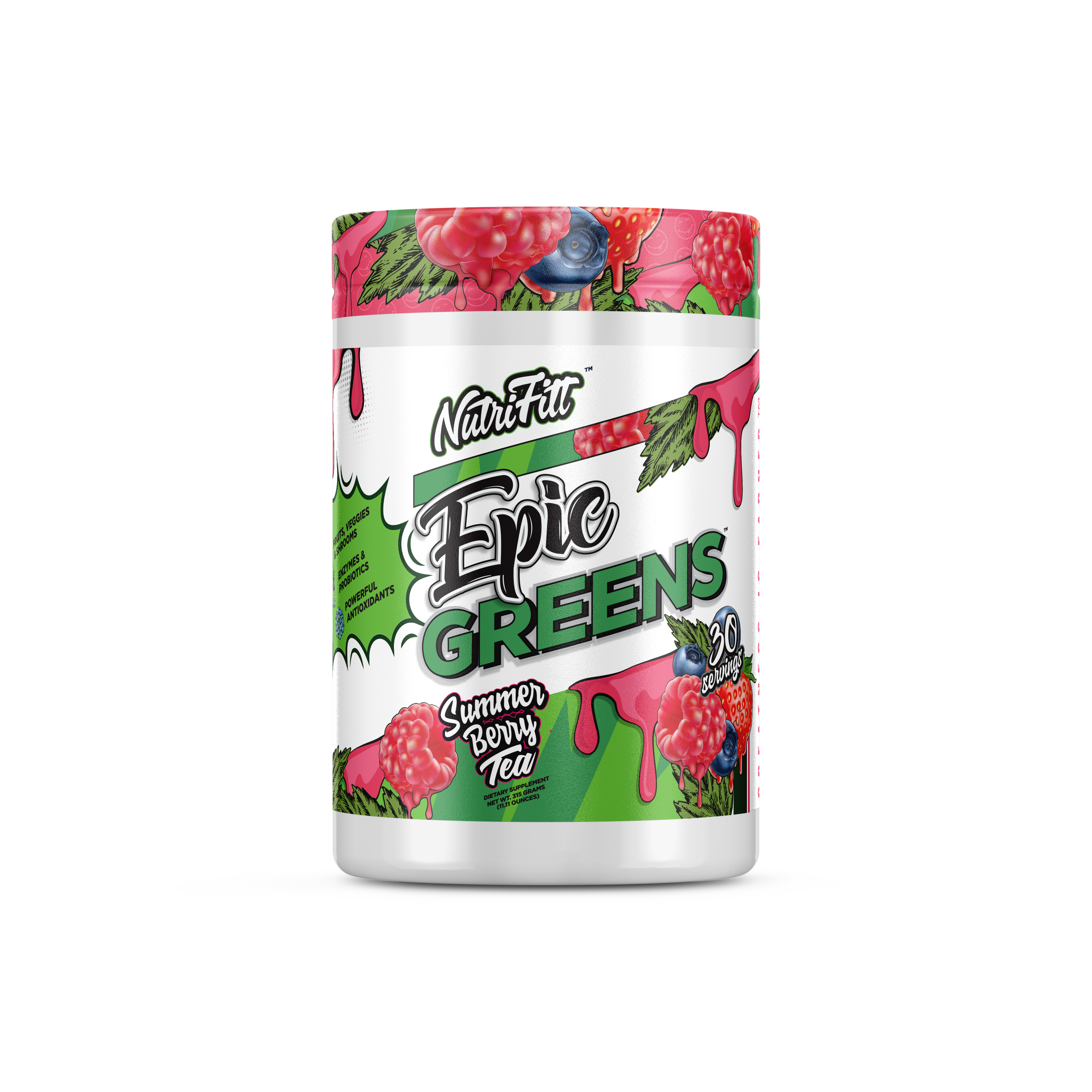 nutrifitt epic greens summer berry tea