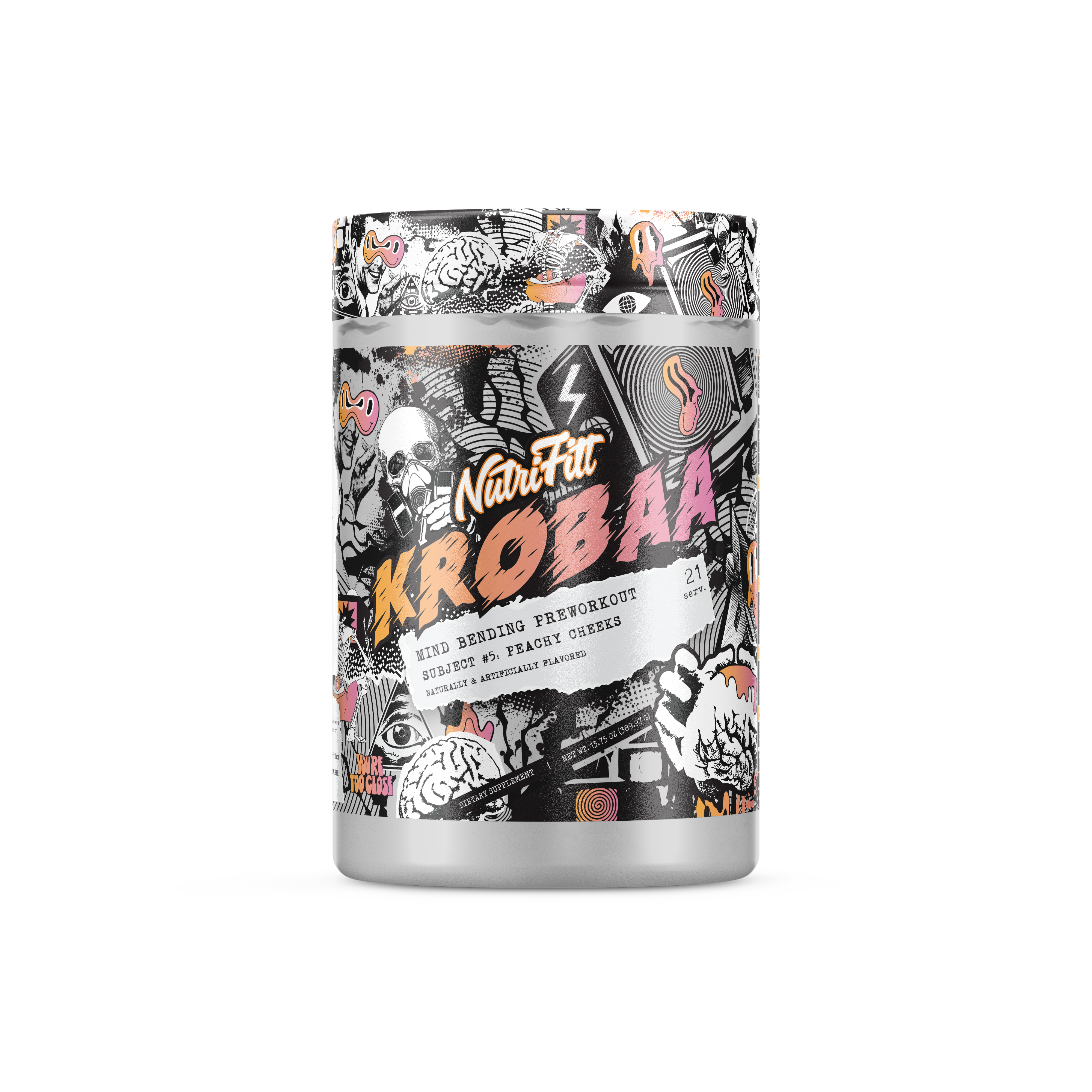 nutrifitt krobaa mind bending preworkout subject #5 peachy cheeks