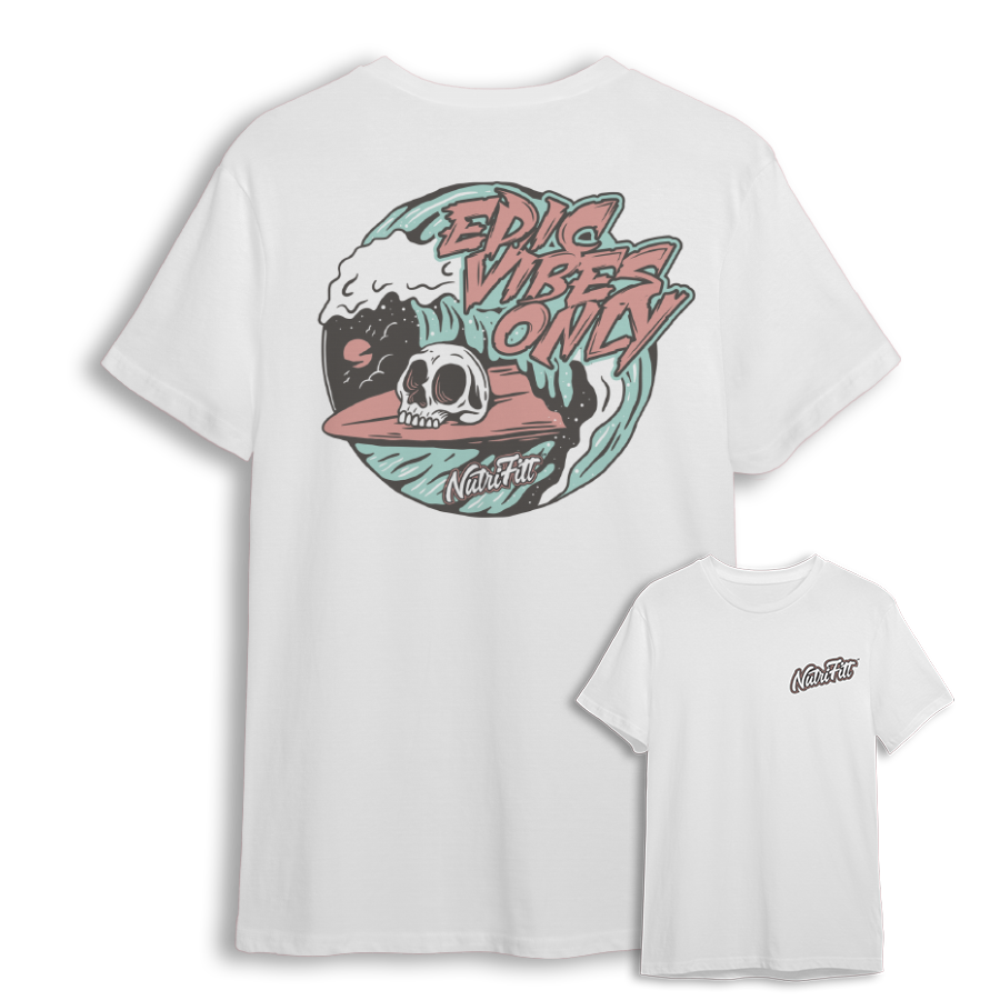 nutrifitt epic vibes only t shirt 